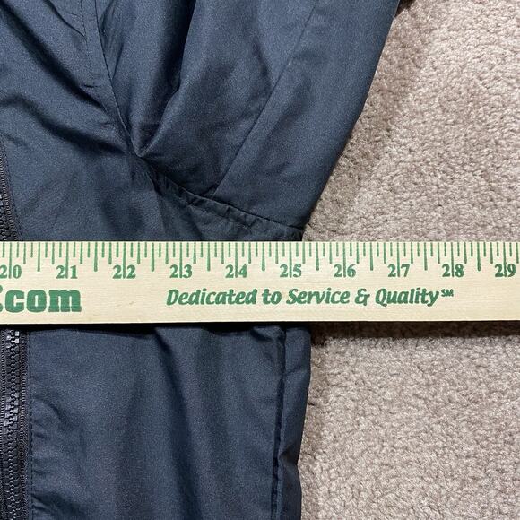 Basquiat Members Only Jacket L Black Hooded Windbreaker Crown Dino Art - Picture 8 of 10